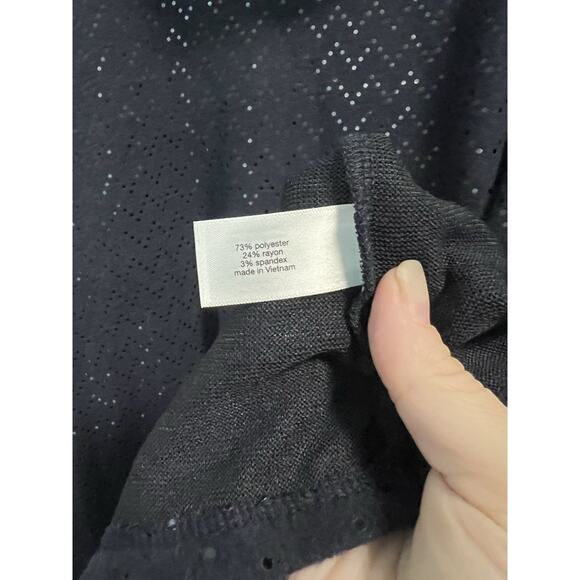 Lane Bryant | Shimmer Embellished Cowlneck Sweater Navy Womens Plus Size 18 / 20 - Picture 4 of 7